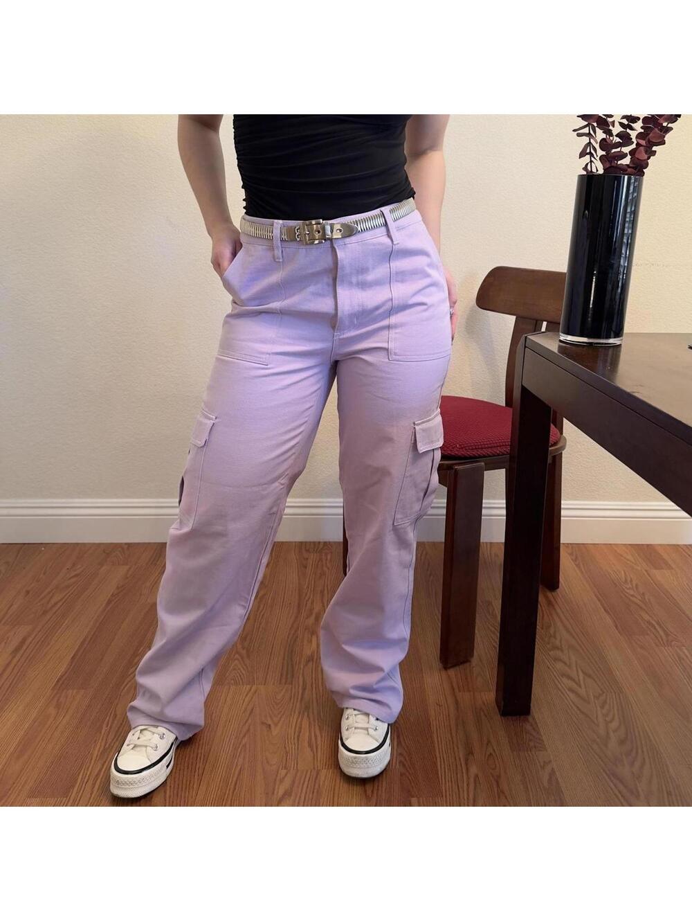 Hesperus Purple Baggy Cargo Pants Womens Medium Y2K